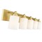 Z-Lite Soledad Vanity, 5-Light, 38.75 In.W x 6 In.L x 7.5 In.H, Brushed Gold/White 485-5V-BG - alternate 3